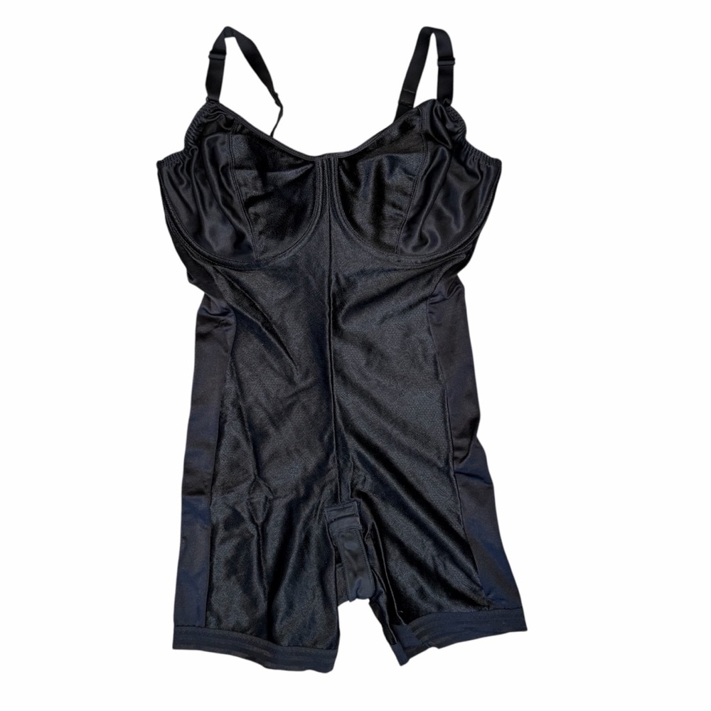 Addona Black Shaper Camisole Short Romper Bodysuit Sleeveless Shapewear 36DD